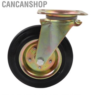 Cancanshop Swivel Caster 8in Alloy Hub Rubber Thread Roller Bearing For Cart Trolley