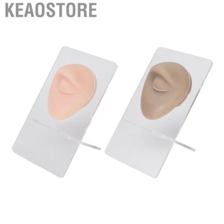 Keaostore 2 Set Silicone Eye Eyebrow Model 3D Simulated With Stand For Pierc Hbh