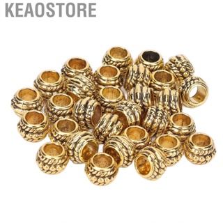 Keaostore Hair Beard Beads  Hear Rings Vintage Easy Matching for DIY Jewelry Necklace