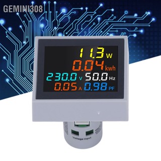  Gemini308 6 in 1 มัลติฟังก์ชั่นดิจิตอลมิเตอร์ AC ปัจจุบันแรงดันไฟฟ้าพลังงานความถี่ตรวจสอบสำหรับครัวเรือน