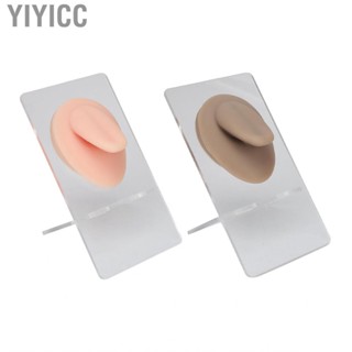 Yiyicc Tongue Model  3D Silicone Reusable Simulated Lifelike for Piercing Salon Technician