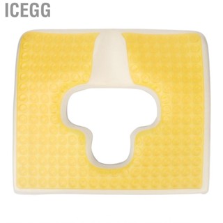 Icegg Bed Sore Cushion Slow Resilience Bedsore Triangular Slope Crotch Slot T Shaped Fiber for Home