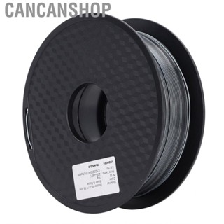 Cancanshop 3D Printing Consumable 1.75mm PLA Filament Silver Black Printer Consumables