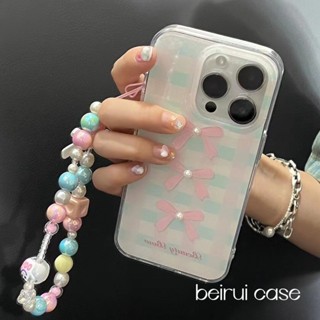 Ins ใหม่ เคสป้องกันโทรศัพท์มือถือ ลายสก๊อต ประดับโบว์ กันกระแทก สําหรับ Apple Iphone 14promax 13 11 14pro 13pro 14