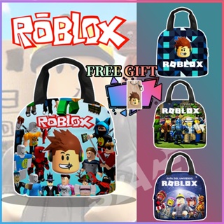 Roblox กระเป๋าใส่กล่องอาหารกลางวัน มีฉนวนกันความร้อน สําหรับเด็กนักเรียน