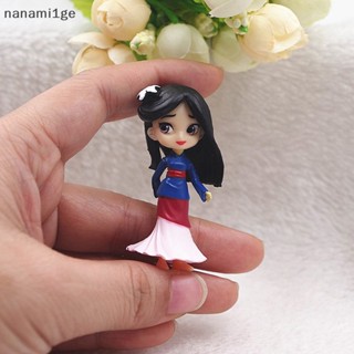 ใหม่ โมเดลฟิกเกอร์เจ้าหญิงดิสนีย์ Snow White Ariel Rapunzel Mulan 4 ชิ้น ต่อชุด [nanami1ge]