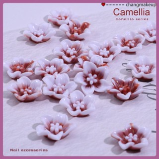 เรซิ่น Cang Orchid Nail Art เครื่องประดับหมึกสีห้ากลีบดอกไม้เล็บอุปกรณ์เสริม DIY Handmade อุปกรณ์เสริมของตกแต่ง COD