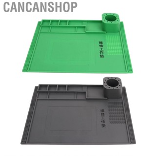 Cancanshop Soldering Mat  Silicone  Pad Screwdriver Slots Good Resilience 120 Screw Positions 40x30cm for Electronics Maintenance