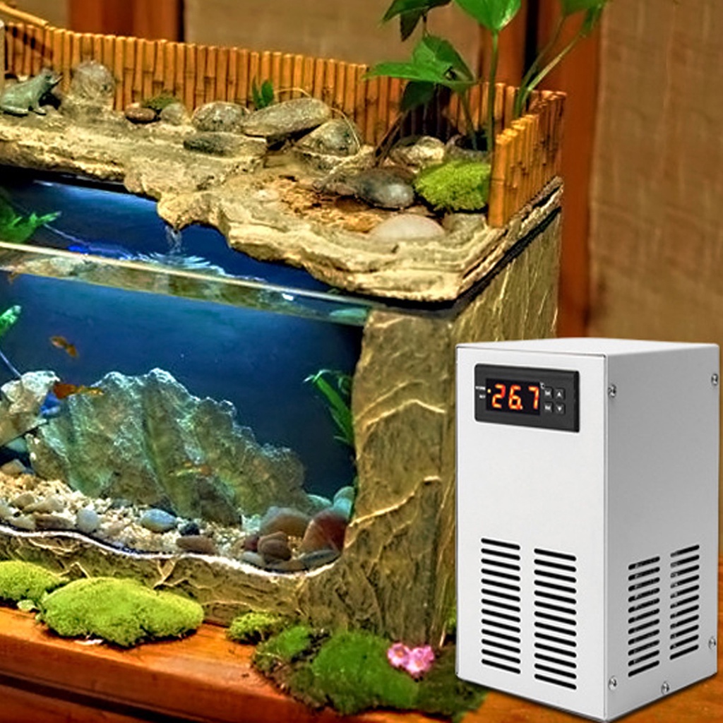 Barbaraa US Plug 100-240v Aquarium Fish Tank Water Chiller ระบบทำความเย็นอุณหภูมิคงที่