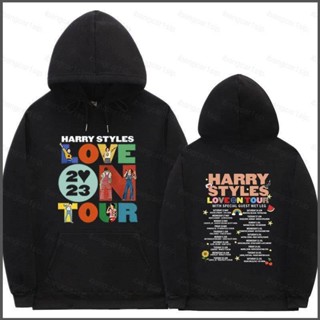 Yb4 2023 เสื้อกันหนาว มีฮู้ด ผ้ากํามะหยี่ขนแกะ ทรงหลวม ลาย Love On Tour สไตล์เกาหลี BY4