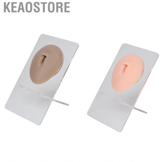 Keaostore 3D Silicone Belly Model  Soft Body Navel Display Reusable for Piercing