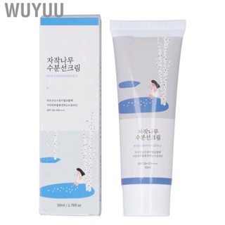 Wuyuu Facial Barrier Sunscreen Lightweight 50ml Water Resistant Sunblock Face Lotion Moisturizing UVA Protection for Skin Summer