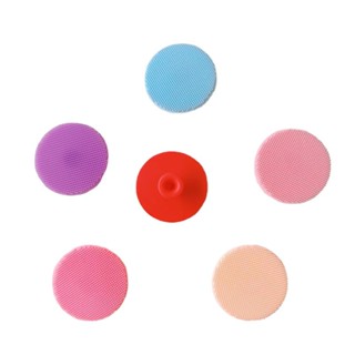 Hot Sale# silicone small wash brush baby bath brush round cleansing brush baby shampoo brush bath brush 8jj