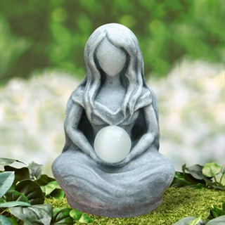 New 1pc Moon Goddess Statue Resin Craft Ornament Home Garden Decoration