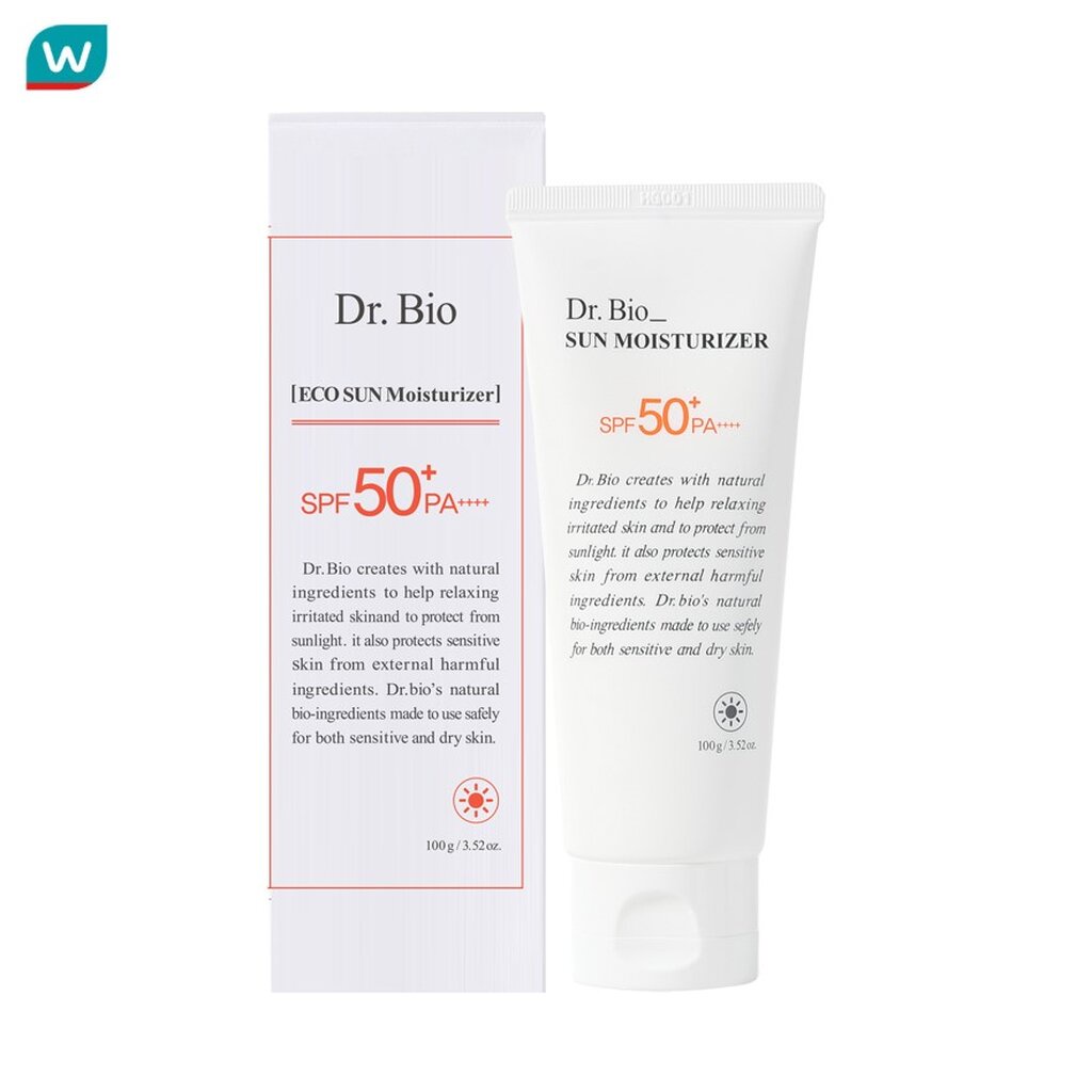 Dr.Bio ดร.ไบโอ อีโค่ ซันมอยส์เจอร์ไรซิ่ง เอสพีเอฟ50+ พีเอ++++ 100 กรัม