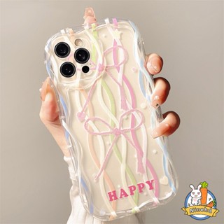 เคสโทรศัพท์มือถือ TPU นิ่ม แบบใส ขอบโค้ง ลายโบว์ 3D หลากสี สําหรับ Infinix Hot 30i 30 20i 20 12 9 8 Play Lite Note 30 12 Pro Turbo G96 Smart 7 6 5 Plus