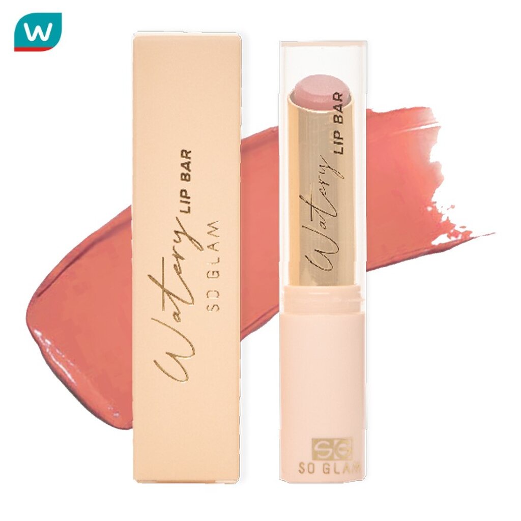 So Glam โซ แกลม วอเทอรี่ ลิป บาร์ 3ก. 02 พีช มี อัพ