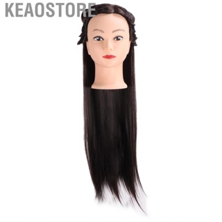 Keaostore Hair Practice Head  Small Training Mannequin Clear Hairline for Braided Straightening