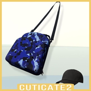 [Cuticate2] เคสกระเป๋าใส่หมวกเบสบอล แบบแข็ง ระบายอากาศ กันฝุ่น พร้อมสายคล้องไหล่