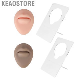 Keaostore 3D Silicone Tattoo Lips Model  Improve Skills Smooth Surface for Piercing Training