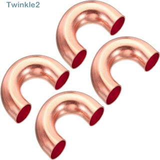 Twinkle ข้อต่อท่อทองแดงกลวง งอ 180 องศา สําหรับเครื่องปรับอากาศ 4 ชิ้น