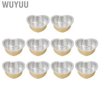 Wuyuu Wax Aluminium Melting Bowls  Bowl Heart Shape Reusable for Hair