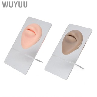 Wuyuu 2Pcs Silicone Lip Model With Display Stand Simulated 3D Thickened Pierci Hbh