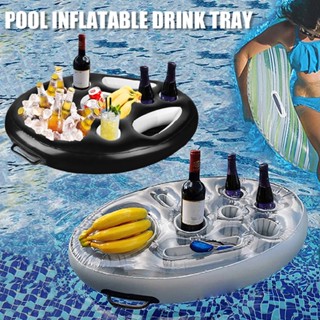 New Inflatable Swimming Pool Spa Floating Hot Tub Tray Holder For Drink &amp; Snacks