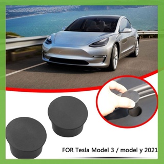 [aigoni.th] ฝาครอบป้องกันสกรู ด้านหน้า สําหรับ Tesla Model 3 Model Y 2021 2 ชิ้น