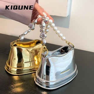 KIQUNE  กระเป๋าผู้หญิงสะพายข้าง กระเป๋าสะพาย ข้าง 2023 NEW   สวยงาม High quality ทันสมัย Trendy L91TSOR 37Z230910