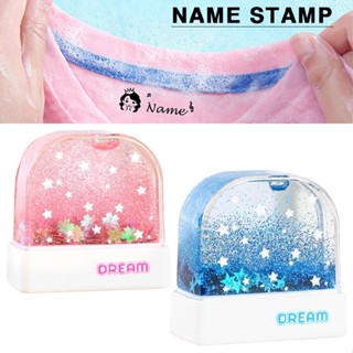 1pc New Name Stamp Clothing Kids Clothes Stamper Book School Bag DIY Labeling