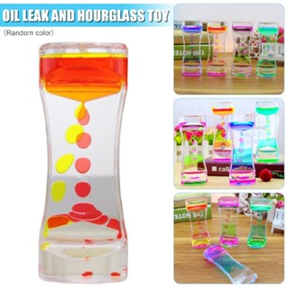 New Colourful Liquid Bubble Motion Drop Timer Hourglass Fidget Sensory Toy Gift