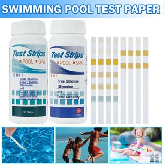 New 100pcs Pool PH Chlorine Value Tester Water Tester 6 in 1+3 in 1 Test Strips