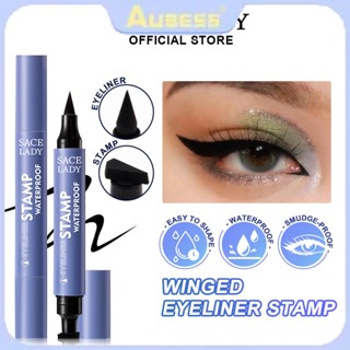 Sace Lady Eyeliner Pencil ลิควิดอายไลเนอร์ Waterproof Cat Eyeliner Set Cat Eyeliner Stamp Eyeliner Waterproof TECH3