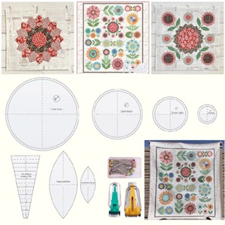 New 1 set Acrylic Sunflower Quilt Template Set Hand Sewing Ruler DIY Craft