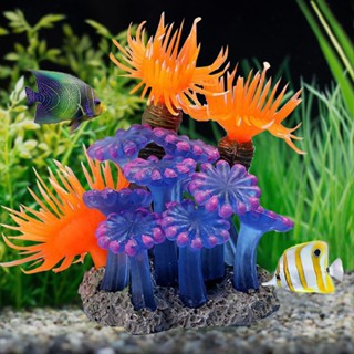 New Aquarium Artificial Plant Fish Tank Ornament Resin Fake Soft Coral Decor