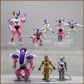 โมเดลฟิกเกอร์ Dragon Ball Frieza สีทอง เหมาะกับของขวัญ ของเล่นสําหรับเด็ก จํานวน 8 ชิ้น