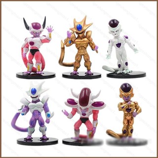 ฟิกเกอร์ โมเดล Dragon Ball Frieza Cooler สีทอง ของเล่นสําหรับเด็ก เก็บสะสม ของสะสม 6 ชิ้น