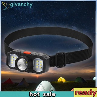 [givenchy1.th] ไฟหน้า LED ไฮไลท์ลูกปัด สําหรับตั้งแคมป์ เดินป่า ผจญภัย