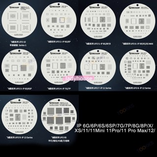 ของแท้ ใหม่ แผ่นตาข่ายโลหะ ป้องกันหน้าจอ LCD ลายฉลุ MECHANIC UFO สําหรับโทรศัพท์มือถือ iP 6 6P 6S 6SP 7 7P 8 XS Max XR 11 12 13 Pro Max