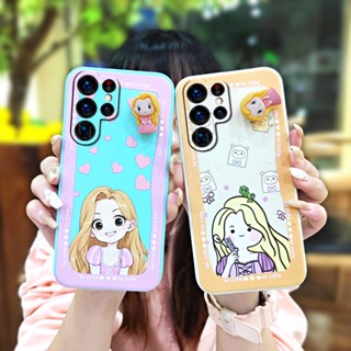 Liquid silicone shell soft shell Phone Case For Samsung Galaxy S22 Ultra Skin-friendly feel ins Three-dimensional doll