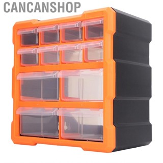 Cancanshop 12 Drawer Hardware Organizer Translucent Screw Storage Box Container❀