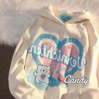 Candy Kids  เสื้อผ้าผู้ญิง แขนยาว เสื้อฮู้ด คลุมหญิง สไตล์เกาหลี แฟชั่น  พิเศษ สวยงาม สไตล์เกาหลี Comfortable A98J28R 36Z230909