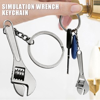 New 1pc Simulation Wrench Keychain Creative Simulation Tool Key Car Pendant