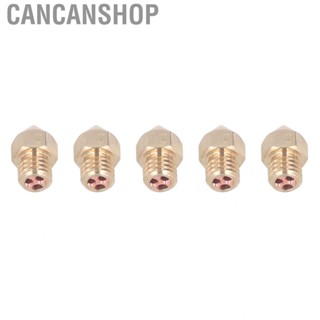 Cancanshop 5Pcs 3D Printer Extruder Nozzle M6 Brass Hot End for CR10 1.75mm Filament