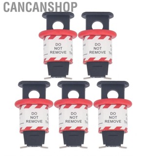 Cancanshop Circuit Breaker Lockout Device  PA66 Wear Resistant Tagout Lock Insulating 5PCS for Valves and Pipes