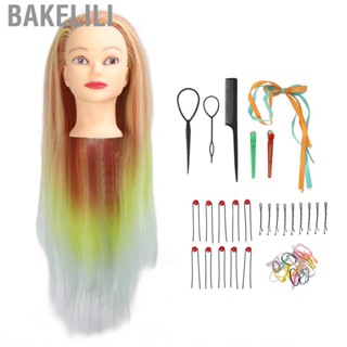 Bakelili Hairdressing Training Doll Head Braiding Styling Safe Simulated Mannequin for Academy