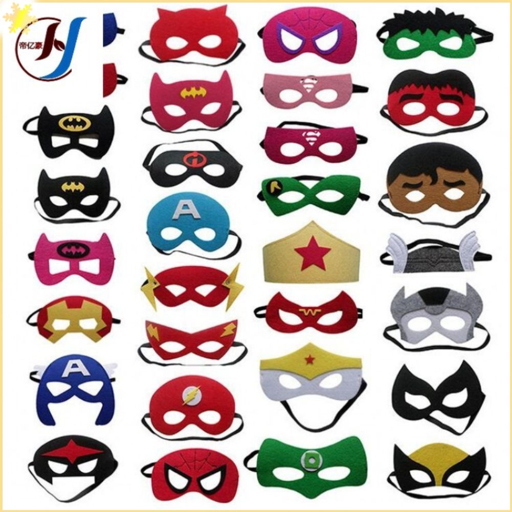 [LBE] Creative Superhero Mask Cosplay Super Hero Birthday Gift Halloween Christmas Kids Adult Party Costumes Masks