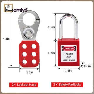[Homyl5] ชุดอุปกรณ์ล็อคไฟฟ้า พร้อมกระเป๋าจัดเก็บ สําหรับวงจรอุตสาหกรรม