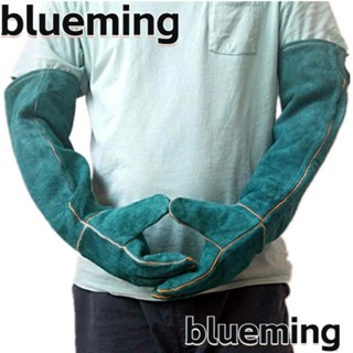 Blueming2 ถุงมือป้องกันสัตว์เลี้ยง สุนัข แมว สัตว์เลื้อยคลาน กันกัด สีเขียว 60 ซม.